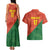 Custom Portugal Football Couples Matching Tank Maxi Dress and Hawaiian Shirt Sporty Style