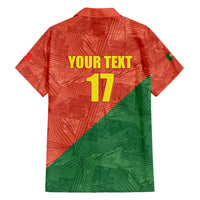 Custom Portugal Football Family Matching Long Sleeve Bodycon Dress and Hawaiian Shirt Sporty Style