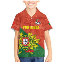Custom Portugal Football Family Matching Mermaid Dress and Hawaiian Shirt Sporty Style
