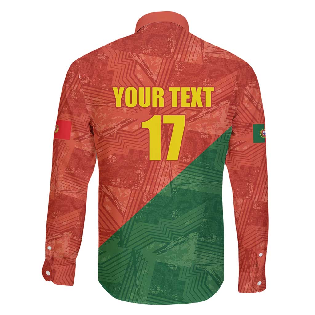 Custom Portugal Football Family Matching Off Shoulder Maxi Dress and Hawaiian Shirt Sporty Style