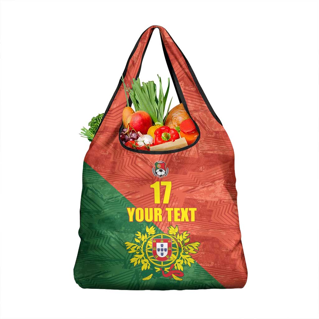 Custom Portugal Football Grocery Bag Sporty Style