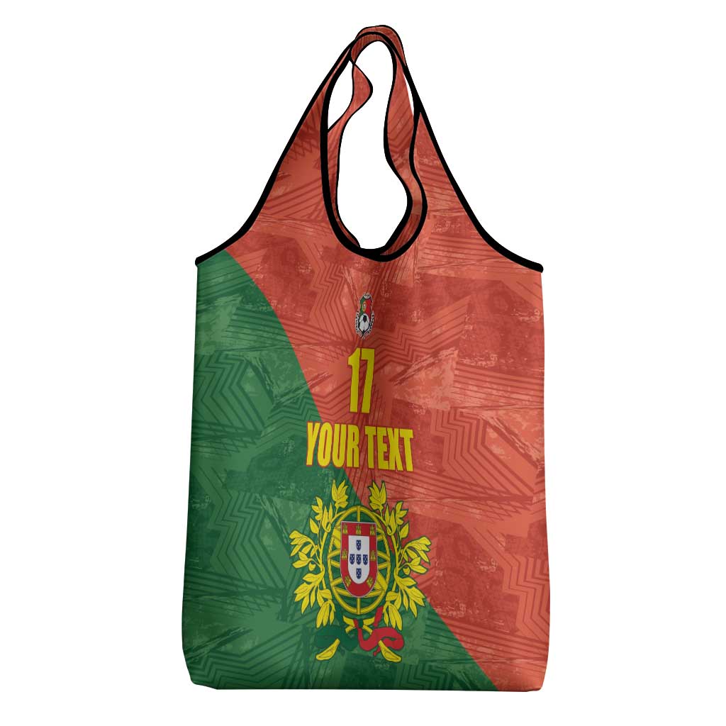 Custom Portugal Football Grocery Bag Sporty Style