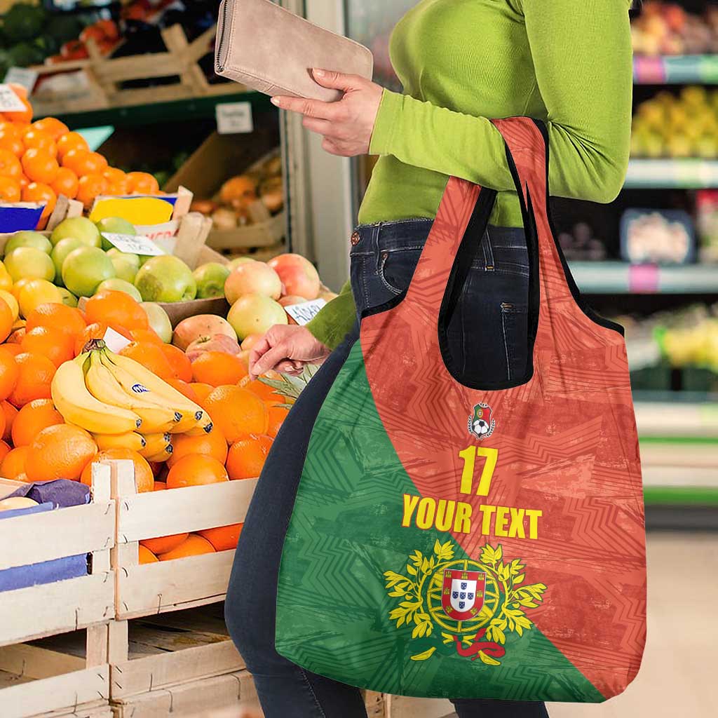 Custom Portugal Football Grocery Bag Sporty Style