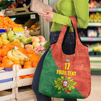 Custom Portugal Football Grocery Bag Sporty Style