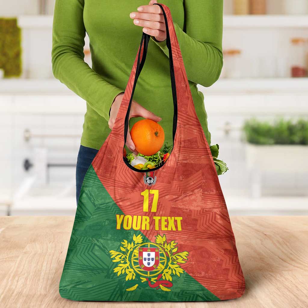 Custom Portugal Football Grocery Bag Sporty Style