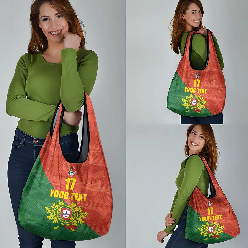 Custom Portugal Football Grocery Bag Sporty Style
