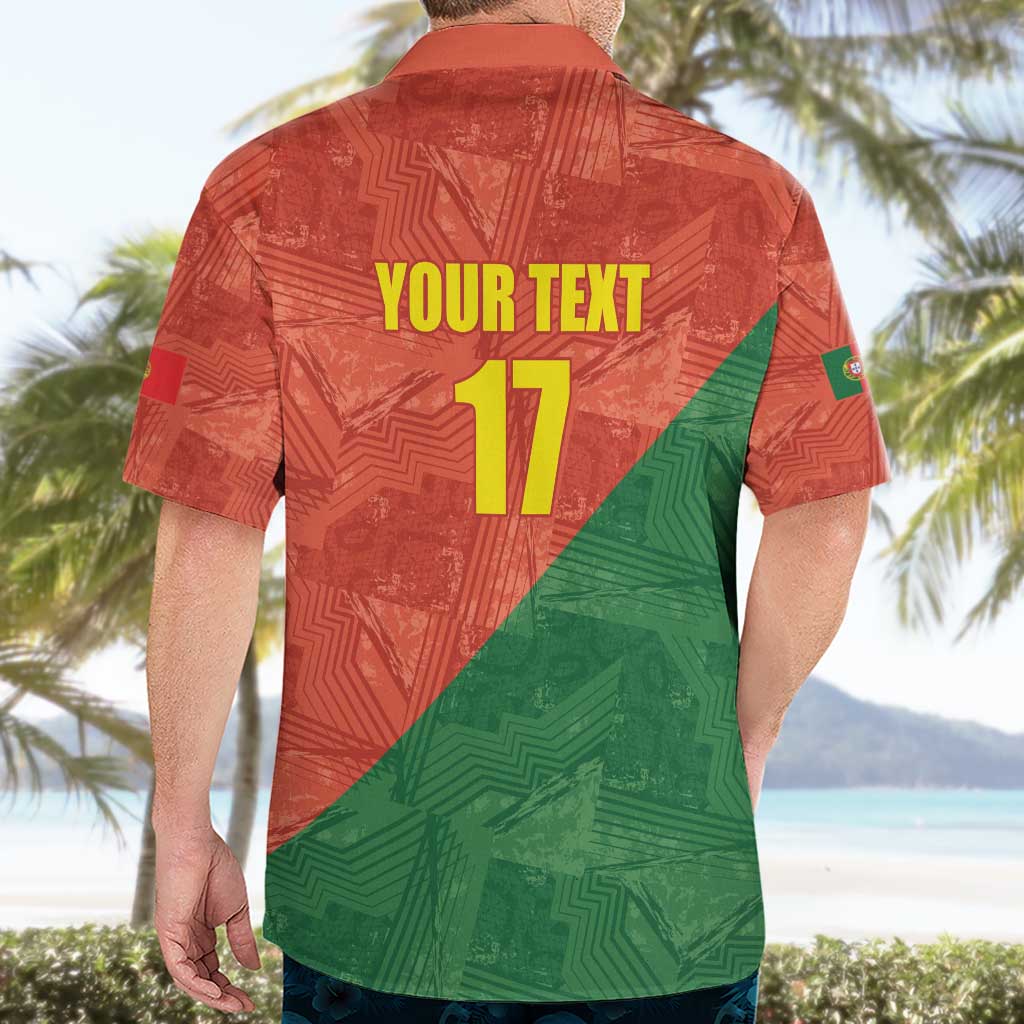 Custom Portugal Football Hawaiian Shirt Sporty Style