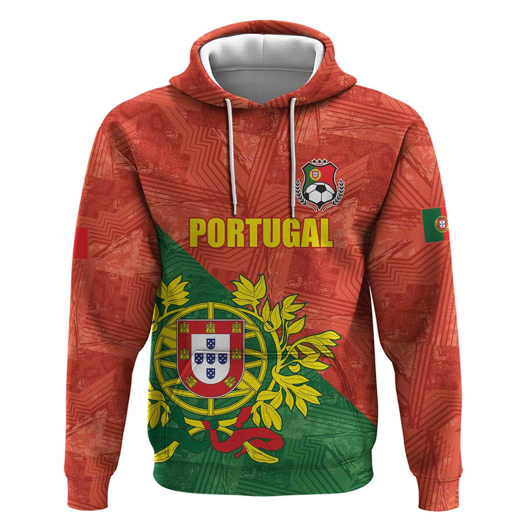 Custom Portugal Football Hoodie Sporty Style