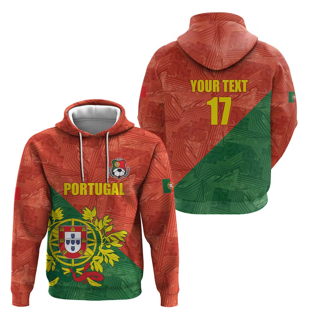 Custom Portugal Football Hoodie Sporty Style