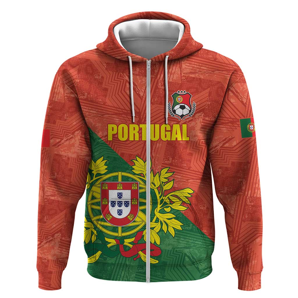 Custom Portugal Football Hoodie Sporty Style