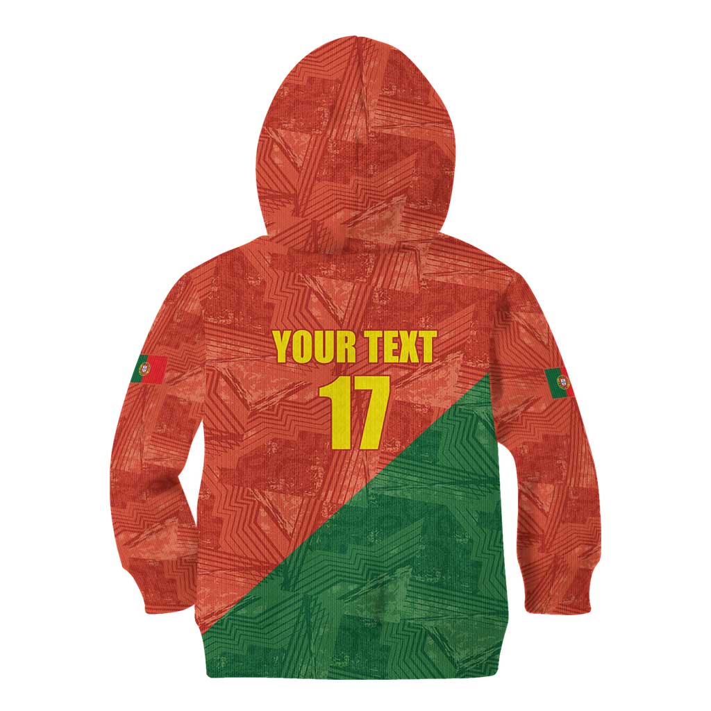 Custom Portugal Football Kid Hoodie Sporty Style