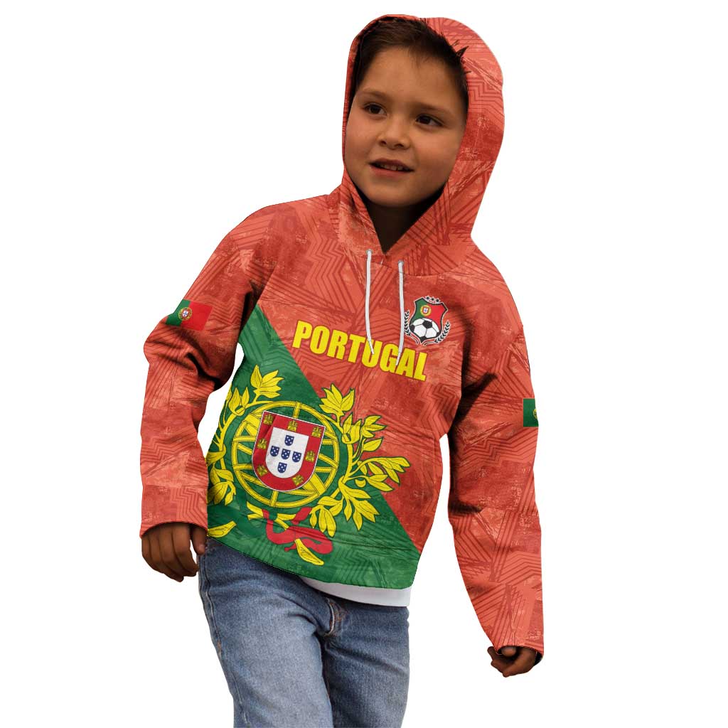 Custom Portugal Football Kid Hoodie Sporty Style