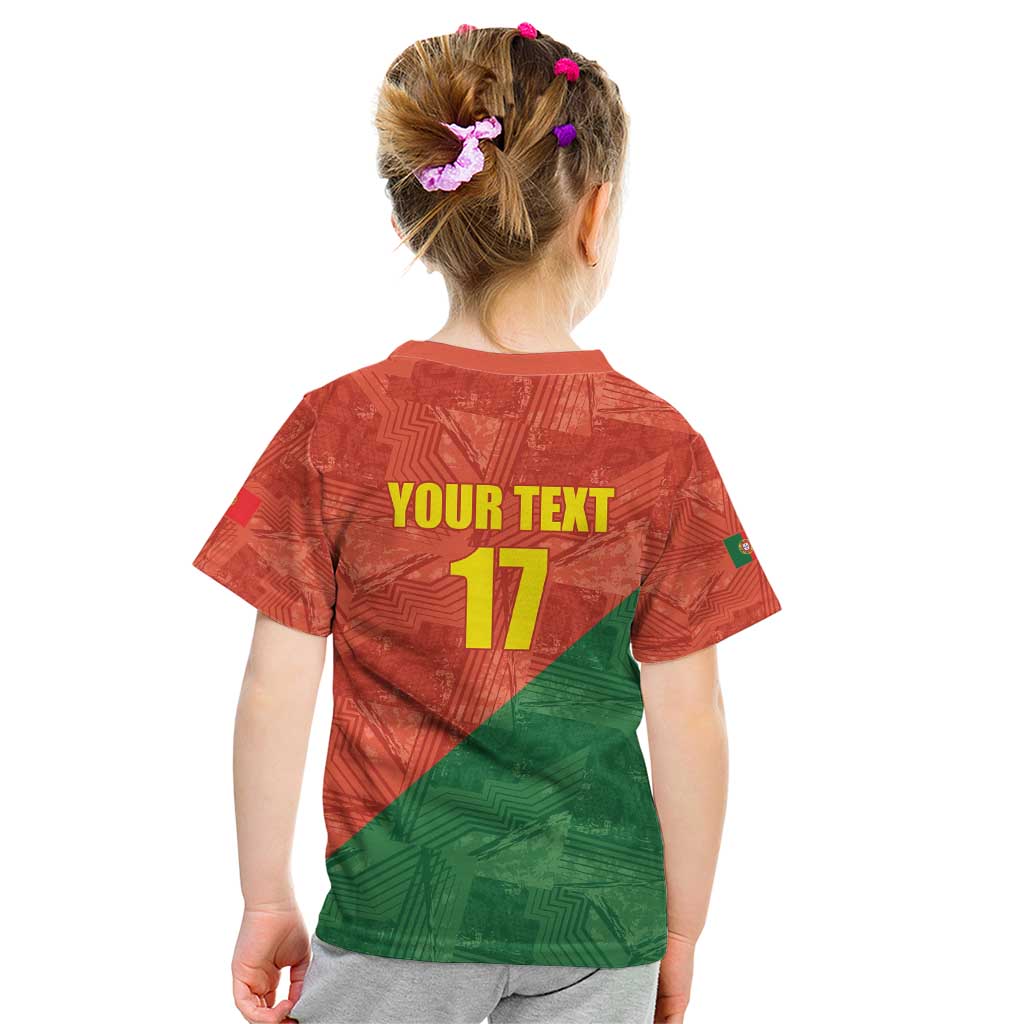 Custom Portugal Football Kid T Shirt Sporty Style