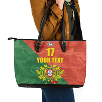 Custom Portugal Football Leather Tote Bag Sporty Style