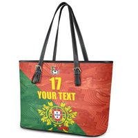 Custom Portugal Football Leather Tote Bag Sporty Style