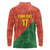 Custom Portugal Football Long Sleeve Polo Shirt Sporty Style