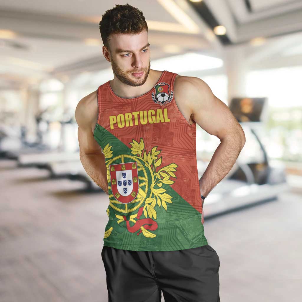 Custom Portugal Football Men Tank Top Sporty Style