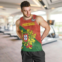 Custom Portugal Football Men Tank Top Sporty Style