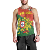 Custom Portugal Football Men Tank Top Sporty Style