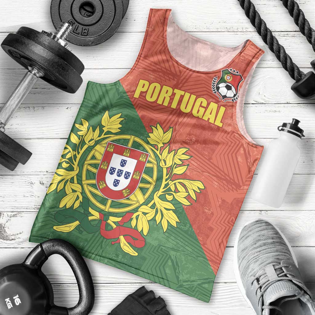 Custom Portugal Football Men Tank Top Sporty Style