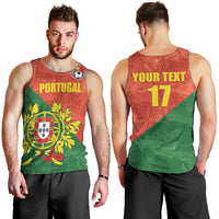 Custom Portugal Football Men Tank Top Sporty Style