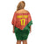 Custom Portugal Football Off Shoulder Short Dress Sporty Style