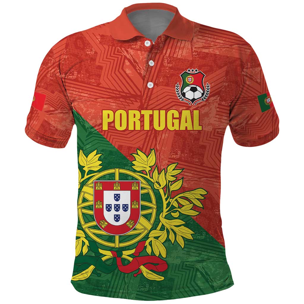 Custom Portugal Football Polo Shirt Sporty Style