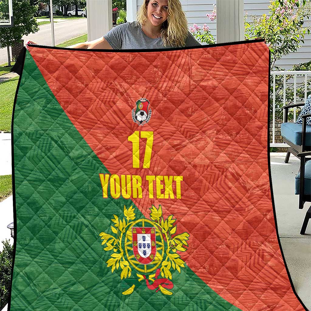Custom Portugal Football Quilt Sporty Style