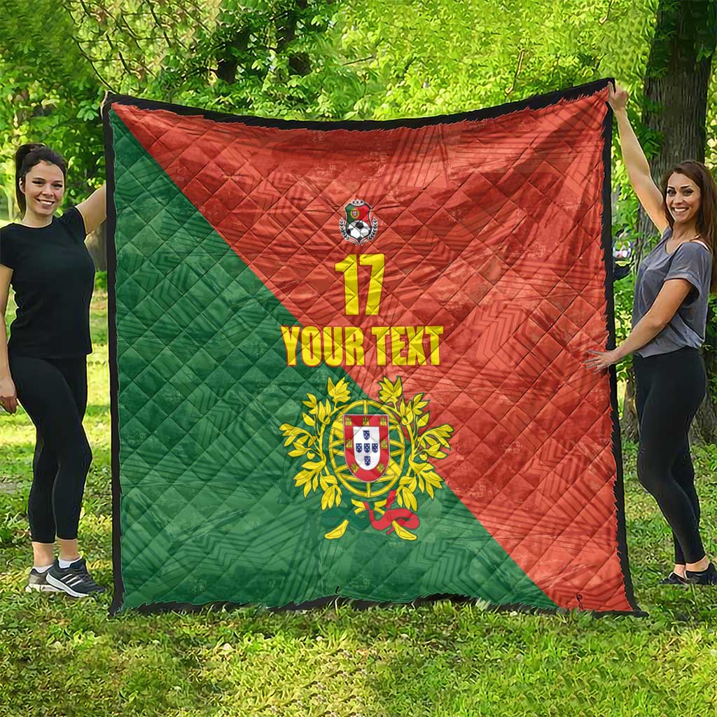 Custom Portugal Football Quilt Sporty Style