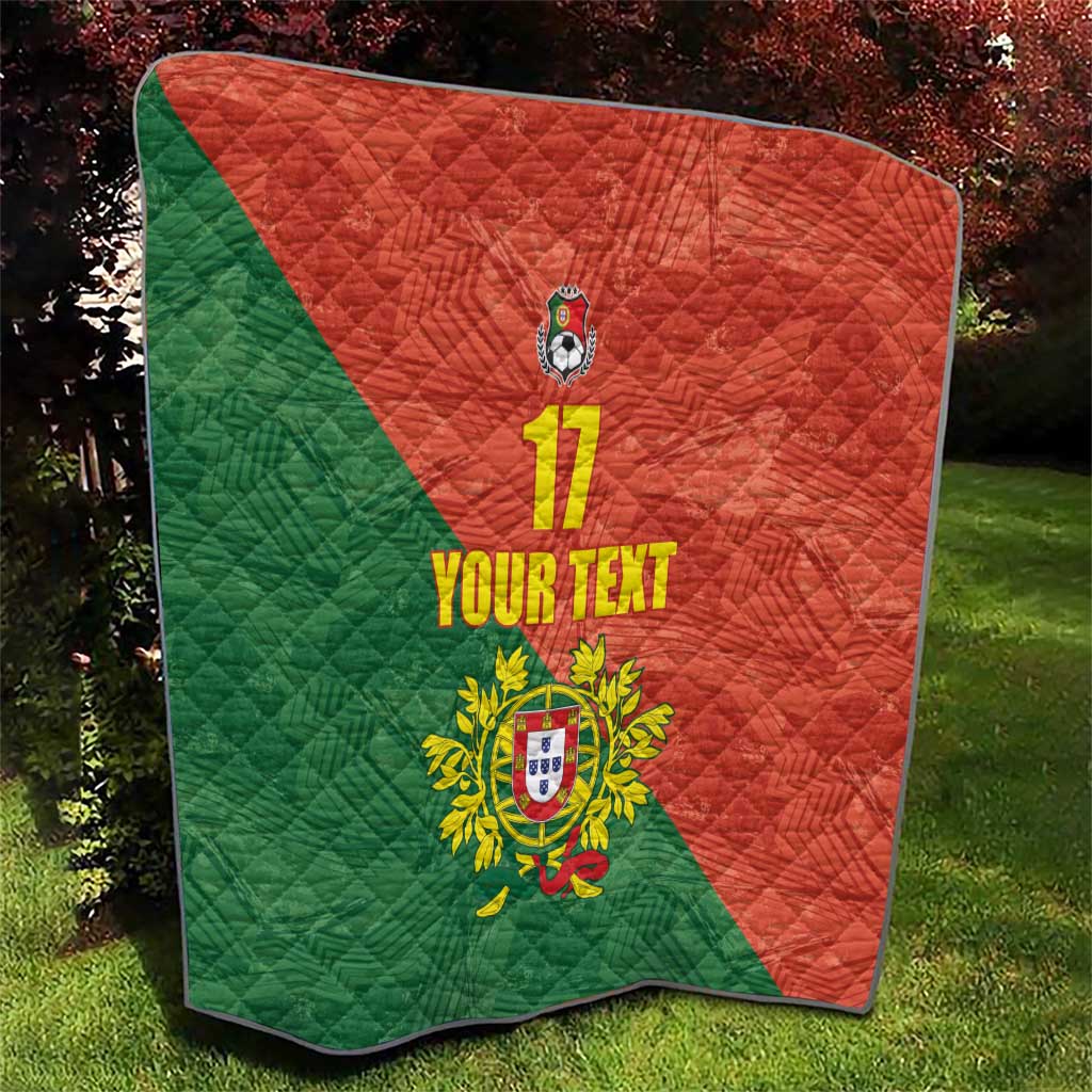 Custom Portugal Football Quilt Sporty Style