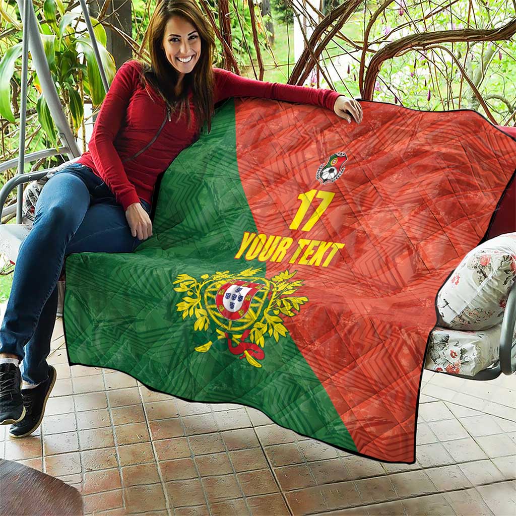 Custom Portugal Football Quilt Sporty Style