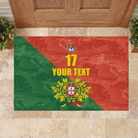 Custom Portugal Football Rubber Doormat Sporty Style