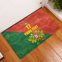 Custom Portugal Football Rubber Doormat Sporty Style