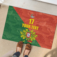 Custom Portugal Football Rubber Doormat Sporty Style
