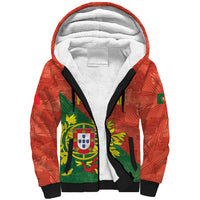 Custom Portugal Football Sherpa Hoodie Sporty Style