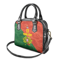 Custom Portugal Football Shoulder Handbag Sporty Style