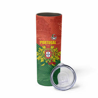 Custom Portugal Football Skinny Tumbler Sporty Style