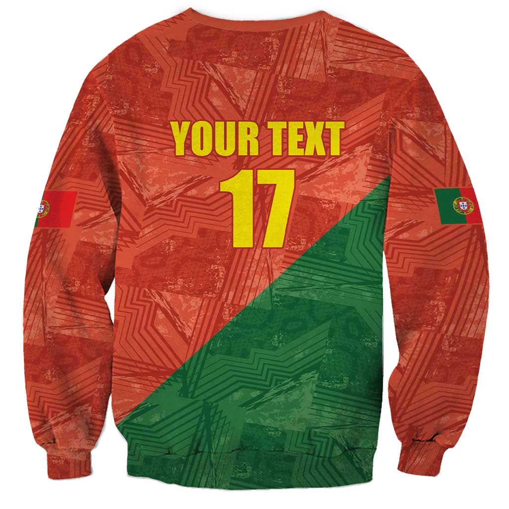 Custom Portugal Football Sweatshirt Sporty Style