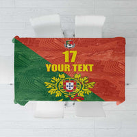 Custom Portugal Football Tablecloth Sporty Style