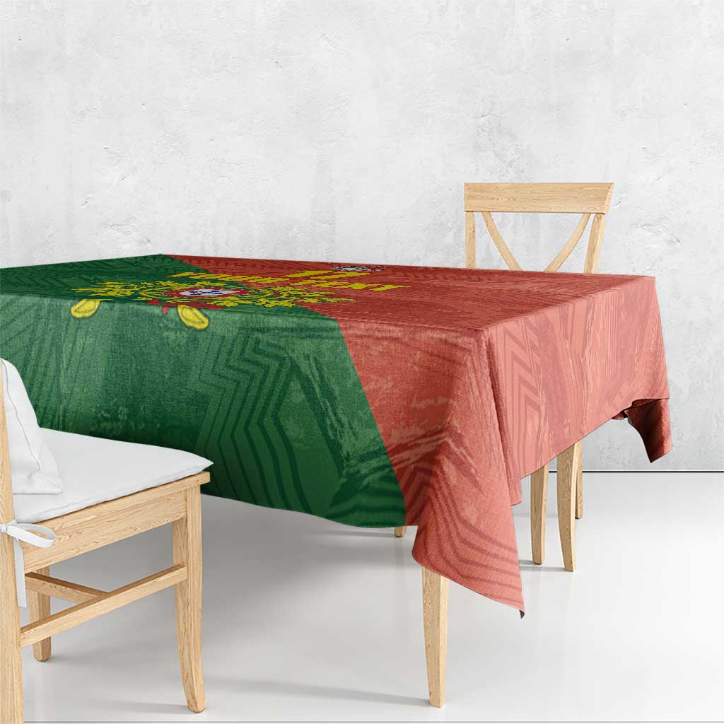 Custom Portugal Football Tablecloth Sporty Style
