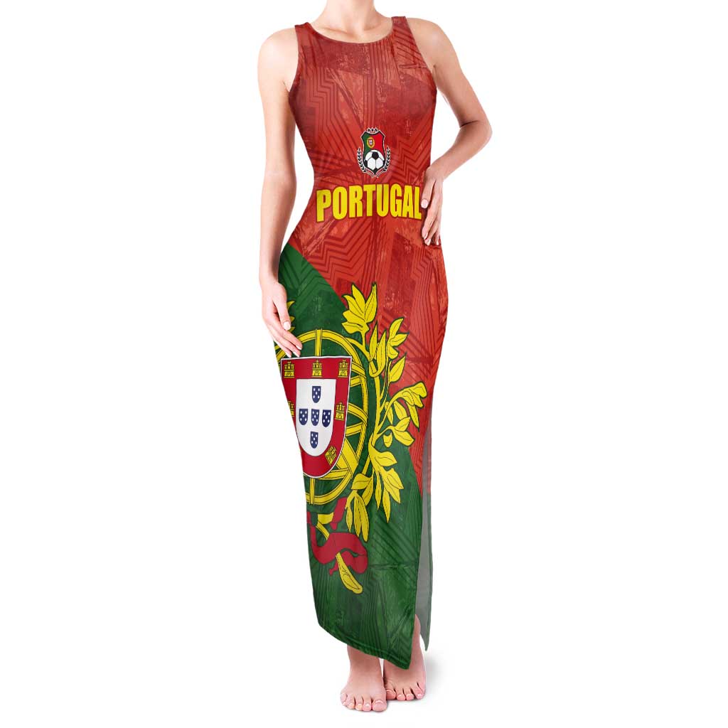 Custom Portugal Football Tank Maxi Dress Sporty Style