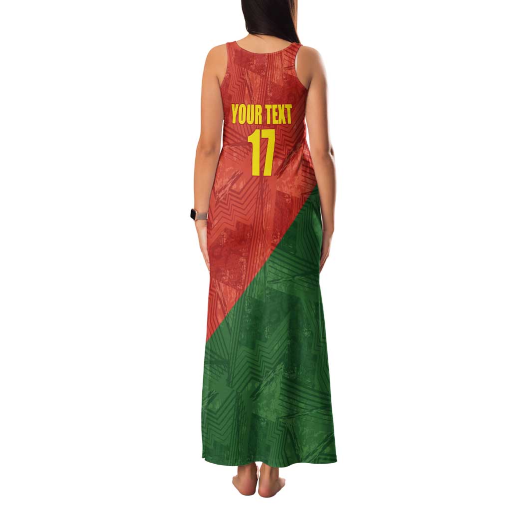 Custom Portugal Football Tank Maxi Dress Sporty Style