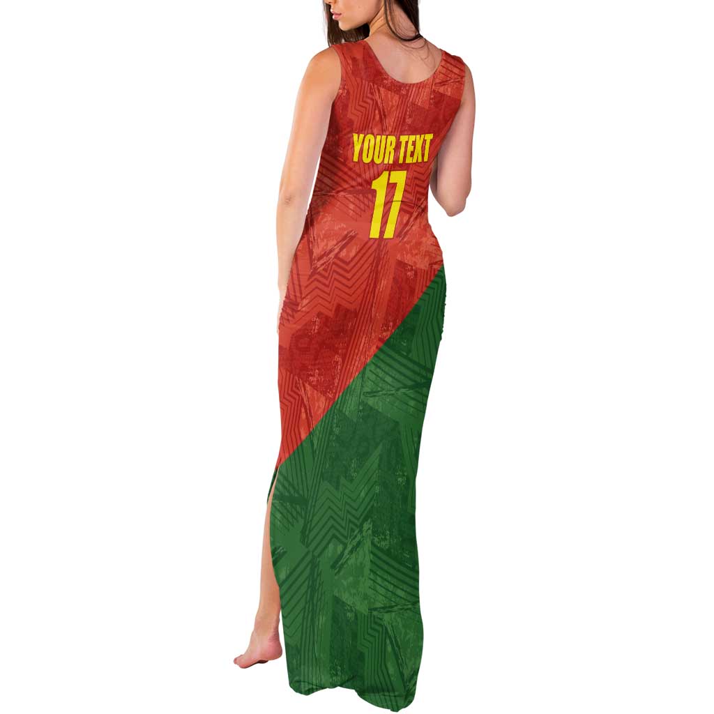 Custom Portugal Football Tank Maxi Dress Sporty Style