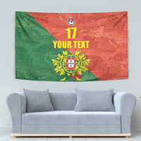 Custom Portugal Football Tapestry Sporty Style