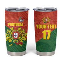 Custom Portugal Football Tumbler Cup Sporty Style