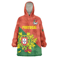 Custom Portugal Football Wearable Blanket Hoodie Sporty Style