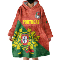 Custom Portugal Football Wearable Blanket Hoodie Sporty Style