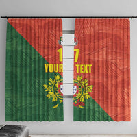 Custom Portugal Football Window Curtain Sporty Style