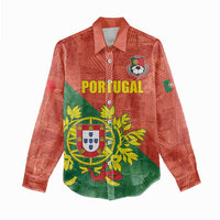 Custom Portugal Football Women Casual Shirt Sporty Style