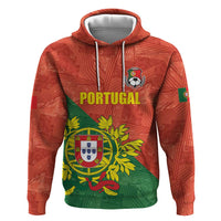 Custom Portugal Football Zip Hoodie Sporty Style